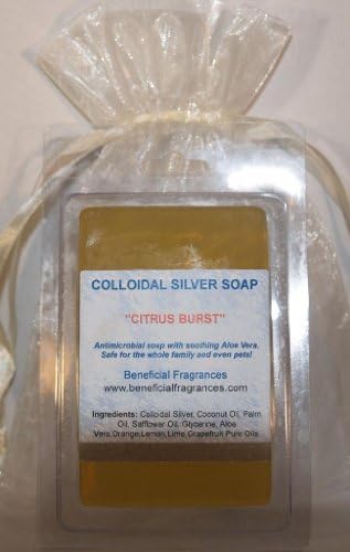 Colloidal Silver Soap, All Natural, Handmade, Citrus Burst