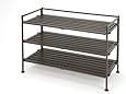 Seville Classics Resin-Wood Composite Utility Shoe Rack (Single Pack)