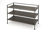 Seville Classics Resin-Wood Composite Utility Shoe Rack