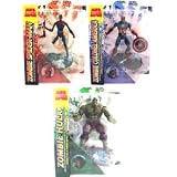 MarvelZombiesZOMBIEColonelCaptainAmerica,IncredibleHulk,Spider-man3FigureSetMarvelSelect