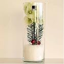 Leonardo Zylindervase dekoriert mit weihnachtlicher Deko