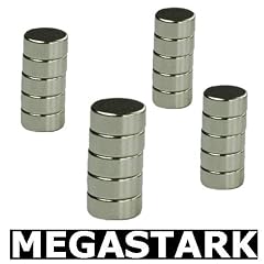 30 Mini Magnete (MEGA Haftkraft) 6x3 mm.