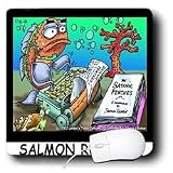 Londons Times Famous People Places Books Cartoons - SALMON RUSHDIE - Mouse Pads