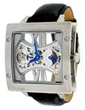 Discount Price Adee Kaye Men’s AK6019-M SLVR Esquelito Skeleton Le Bauches Silver tone Watch