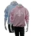 Women's Blue Fleur Hoodie S - Made using lyrics to When the Saints Go Marching In
