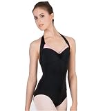 Pinch Front and Back Halter Leotard - N8203