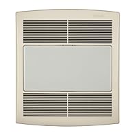 Broan Model QTR110L 110 CFM Ultra Silent Bath Fan, White Grille