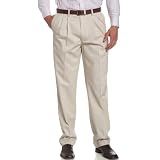 Savane Men's Pleated Wrinkle Free Twill