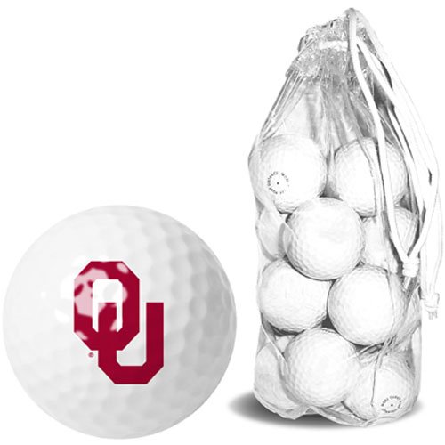 Oklahoma Sooners Ncaa 15 Golf Ball Clear Pack