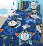 Kids/Childrens Thomas the Tank Engine All Aboard Design Bedding Duvet Cover Set and Pillow Case (Single Bed)