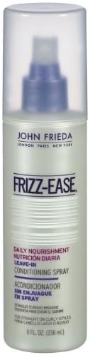 Frizz Ease Daily Nourishment Leave-In Conditioning Spray by John Frieda for Unisex Hair Spray, 8 Ounce (Pack of 2)