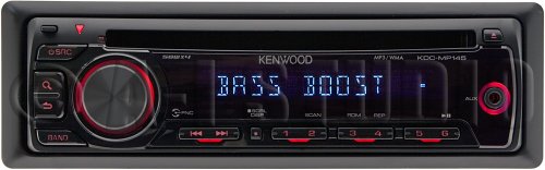 Kenwood KDC-MP145 In-Dash CD/MP3/WMA Receiver with Aux Input