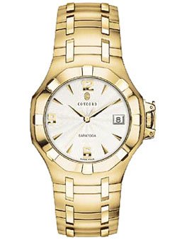 Concord Saratoga 18k Solid Gold Mens Watch - 0310821