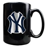 New York Yankees 15-Ounce Black Ceramic Mug