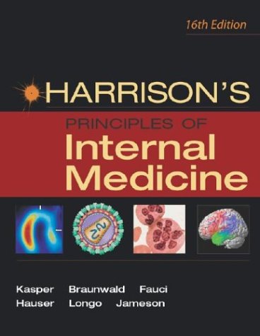 image of Harrison's Principles of Internal Medicine 16th Edition
