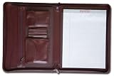 Burgundy Leather Enhanced Zip-Around Portfolio