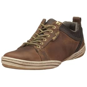 Ecko Unltd Hinds | Mens Shoes Brown Leather Gold Trim by ecko unltd Marc Ecko