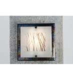 12W Silkwood Fused Glass Sconce