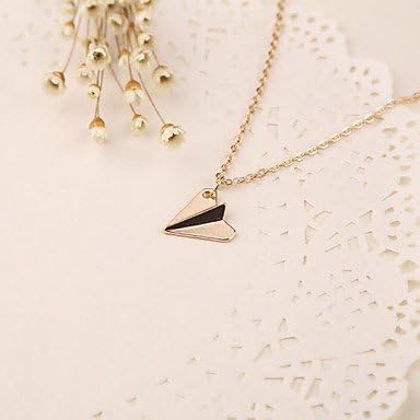 AST @Eruner® Hot Sale Hot Fashion Paper Airplane Necklace Chain Pendant Golden