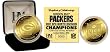 GREEN BAY PACKERS 2007 NFC North Division Champions 24KT GOLD COIN By Highland Mint