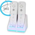 Twin charging Dock for wii remote-Battery charger inc 2 x 2800 mah Batteries