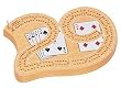 Natural Solid Wood 2 Track Mini "29" Cribbage with Metal Pegs by Wood Expressions