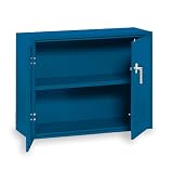 Equipto 1734DI-BL Handy Storage Cabinet with Locking Handle and Cabinet Doors, 30