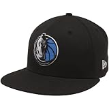 NBA New Era Dallas Mavericks Black Primary Logo 59FIFTY Flat Bill Fitted Hat (7 1/4)