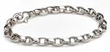 Sterling Silver Men's Open Link Bracelet, 8.5 by Zina
