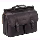 SOLO D535-3 Classic Collection Colombian Leather 15.6″ Laptop Portfolio – Dark Brown