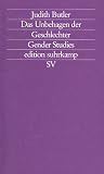 Das Unbehagen der Geschlechter: (Gender Studies. Vom Unterschied der Geschlechter)