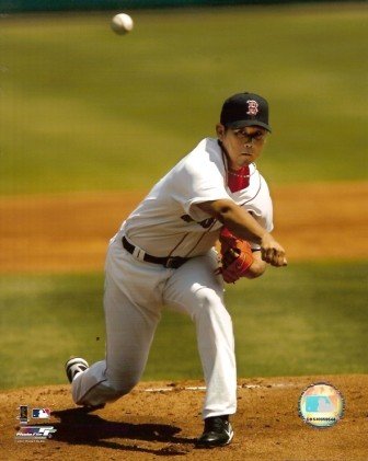Daisuke Matsuzaka First Pitch Red Sox 8x10 Photo