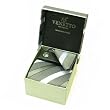 Designer Woven Shiny Stripe pattern Neck Tie Cufflink Handkerchief Gift Set Gray with Black White and Wine Hanky Necktie Cuff link with Gift Box.