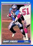 1990 Score Barry Sanders Football Card #20 - Shipped In Protective Display Case!