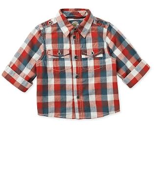 Blue and Red Check Shirt