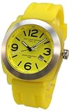 Mens Yellow Plastic Case Rubber Band Watch Sottomarino SM60039-C