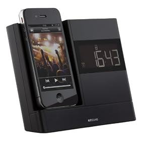 Kitsound XDOCK Clock Radio Dock for iPod and iPhone 4S/4/3GS/3G - Black
