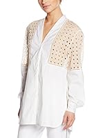 BORBONESE Camisa Mujer (Blanco)
