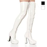 Pleaser Boots Women's ELECTRA-3023 5 Lace-Up Thigh High Boot Available in 5 Colors