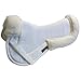 Exselle Half Pad with Wither Relief, White, 19-Inch
