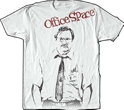 Office Space Milton Waddams Sketch White T-shirt Tee
