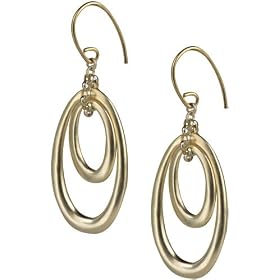 Fossil Earrings - Small Double Orbitals (Color: Gold)