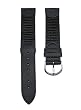 19mm Black Leather & Nylon Watch Band Fits Men's Victorinox Swiss Army Original Watch 24220, 24221 & 24378