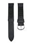 19mm Black Leather & Nylon Watch Band Fits Men's Victorinox Swiss Army Original Watch 24220, 24221 & 24378