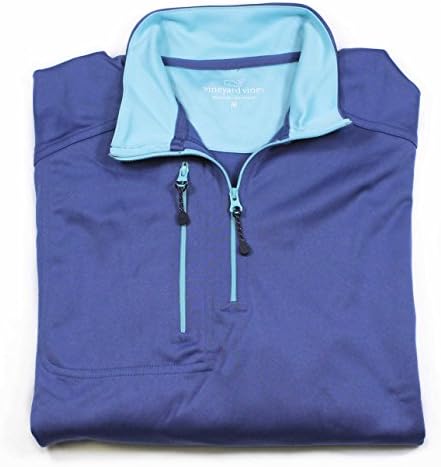 Vineyard Vines Mens Solid Moonshine Jersey 1/4 Zip Pullover Sweater