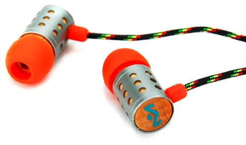 House of Marley EM-JE021-SU Midnight Ravers - Jammin' In-Ear Headphone with 1-Button Mic - Sun