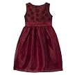 Cherokee&reg; Rosette Dress - Burgundy