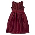 Cherokee&reg; Rosette Dress - Burgundy