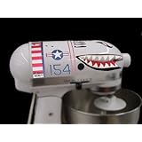 Flying Tiger Shark Plane Decal Sticker red, white, and blue Kit for all KitchenAid stand mixers