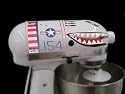 Flying Tiger Shark Plane Decal Sticker red, white, and blue Kit for all KitchenAid stand mixers